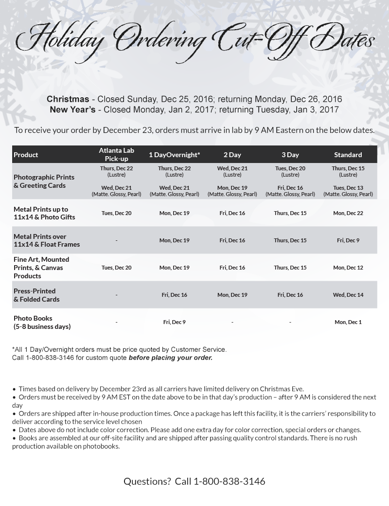 2017holidaycutoffdates •